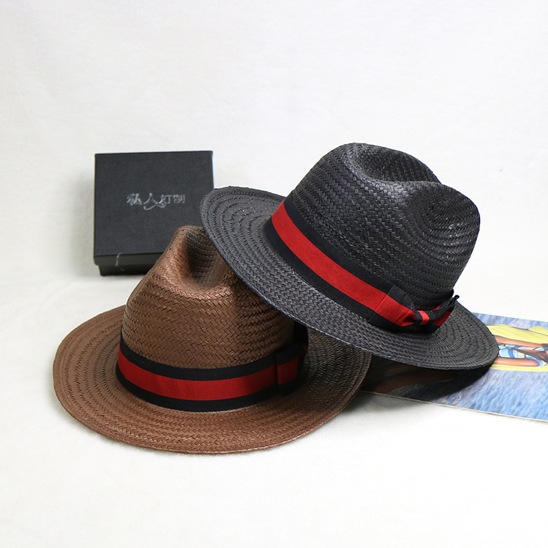 Cowboy Hat Straw - Handgeweven strohoed Jazz Cowboy-stijl voor strandvakantie
