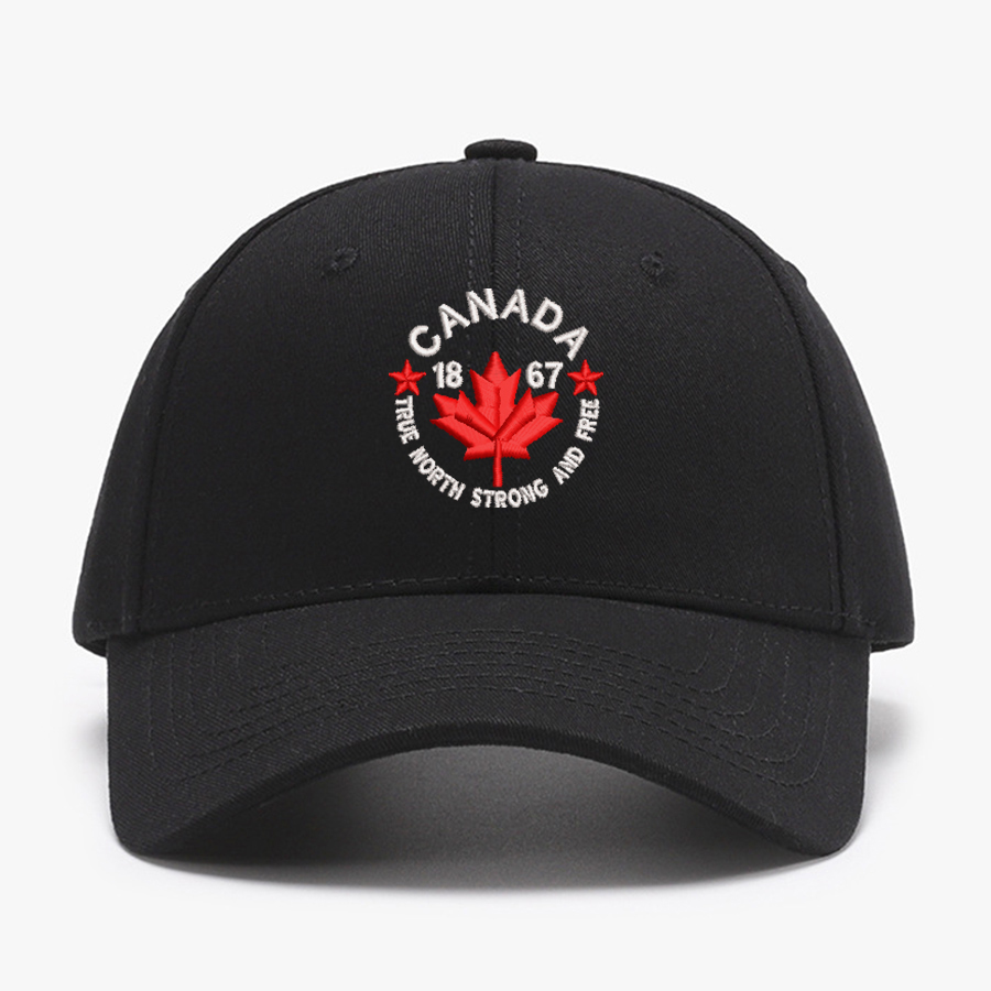 Baseball Cap Structured - Geborduurde Canada True North Sterke en