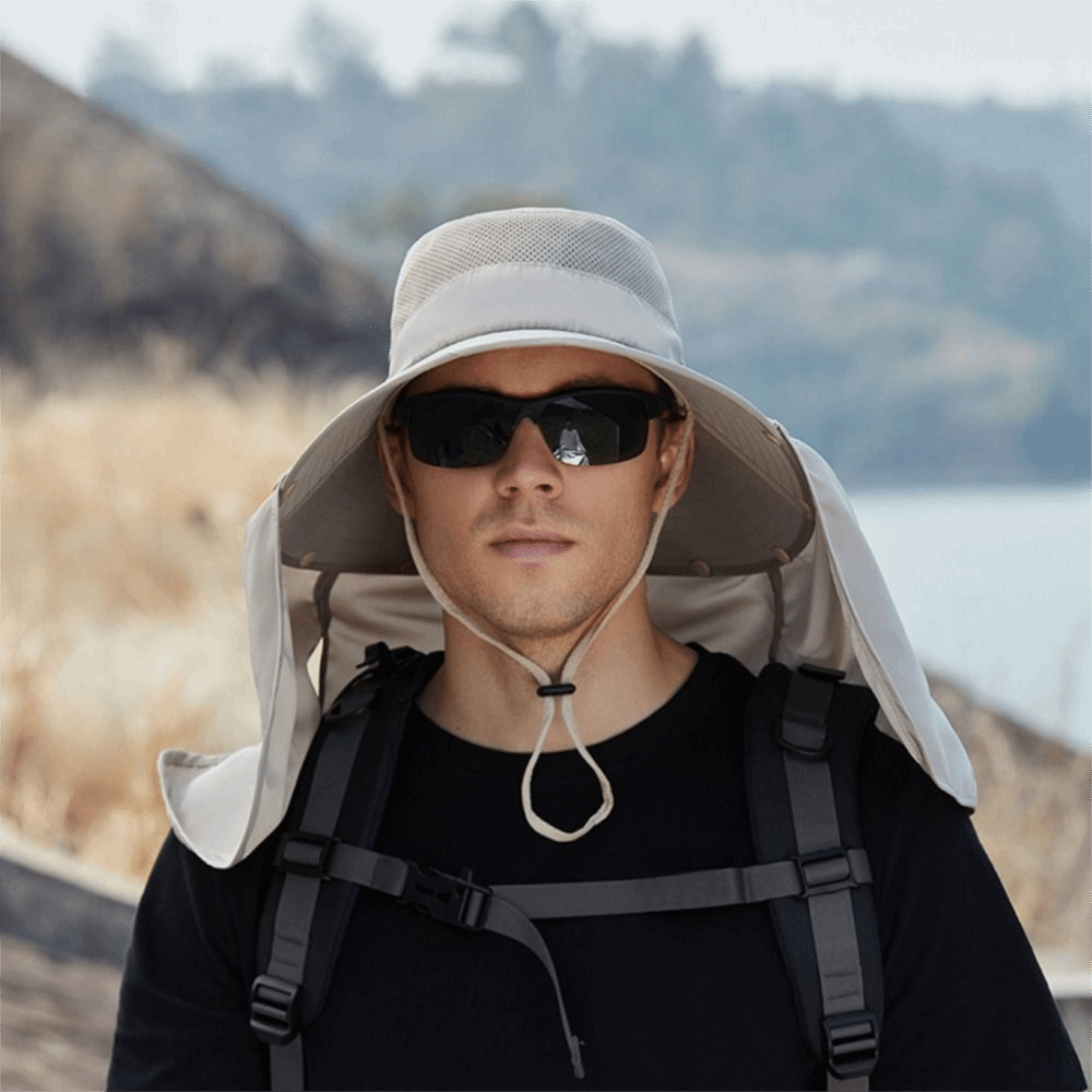 Visor Sun Hat - Mode Doek Mannen Zonnehoed Grote Rand