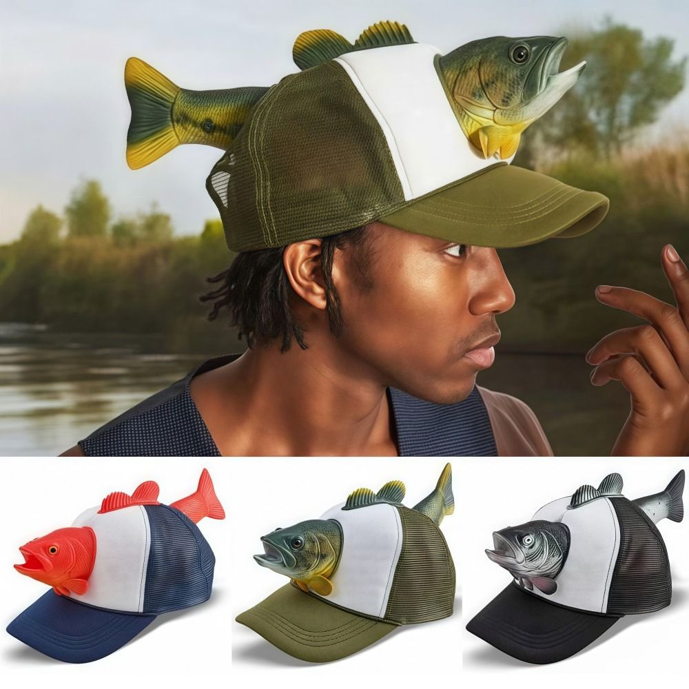 Grappige 3D Vis Dieren Trucker - Trucker Cap Mesh recensie en prijs