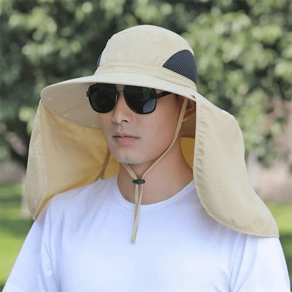 Afneembare stoffen herenzonneh - Visor Sun Hat recensie en prijs